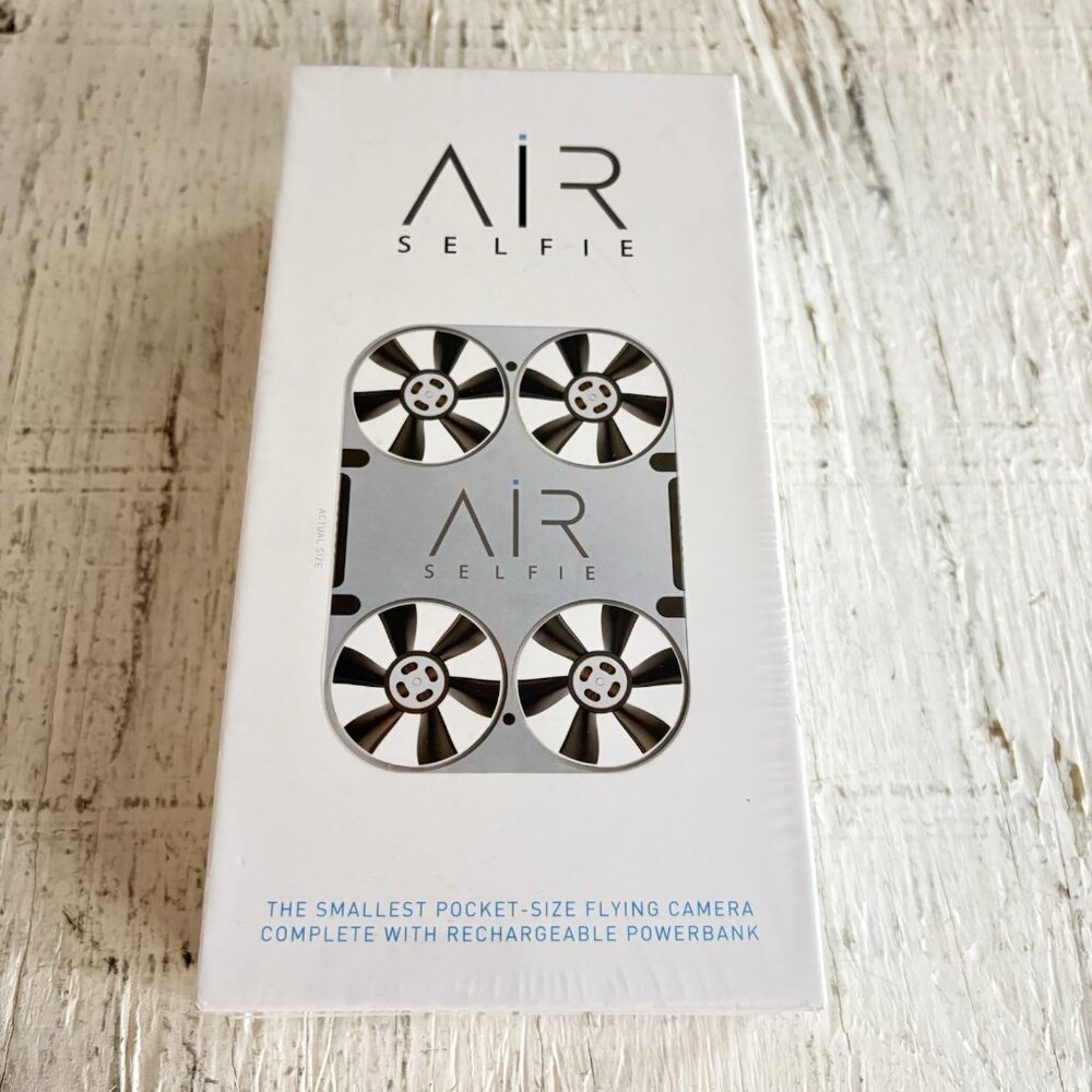 AirSelfie Pocket Size Drone Power Bank Set HD Cam Fast ( NEW SEALED )